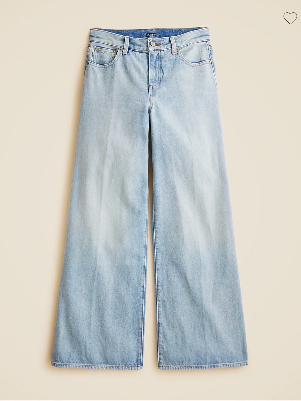J. Crew Mid-rise superwide-leg jean